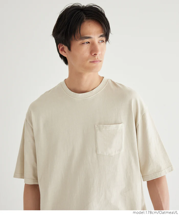 セール★1490円→990円 ピグメントポケットTシャツ メンズ メール便不可 - Image 5