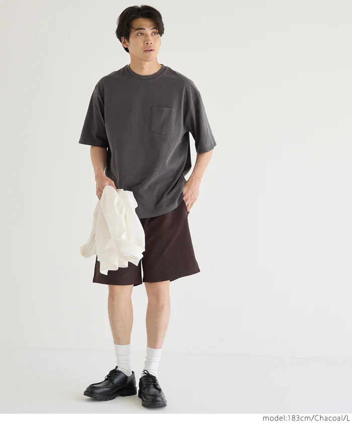 セール★1490円→990円 ピグメントポケットTシャツ メンズ メール便不可 - Image 7