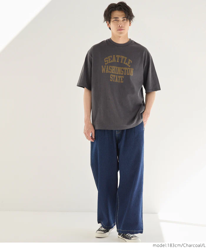 セール★1490円→990円 ピグメントアソートプリントTシャツ メンズ レディース メール便不可 - Image 2