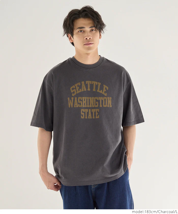 セール★1490円→990円 ピグメントアソートプリントTシャツ メンズ レディース メール便不可 - Image 5