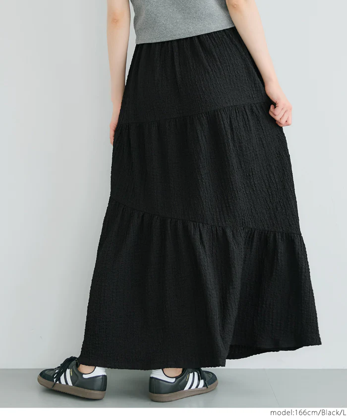 セール★2490円→990円 クロスシャーリングギャザースカート レディース メール便不可 - Image 6