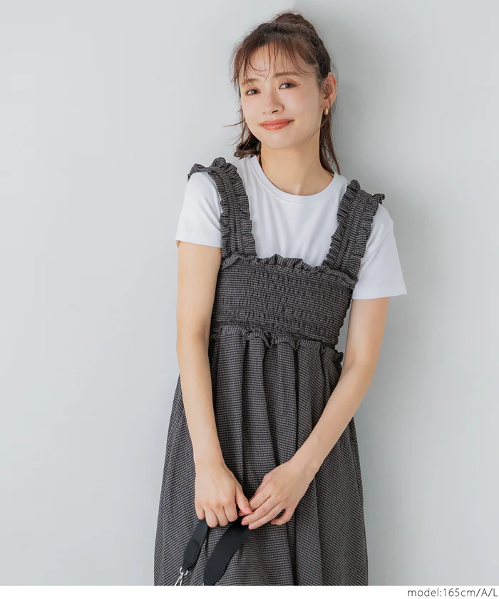 クレープシャーリングワンピース レディース メール便不可 - Image 15