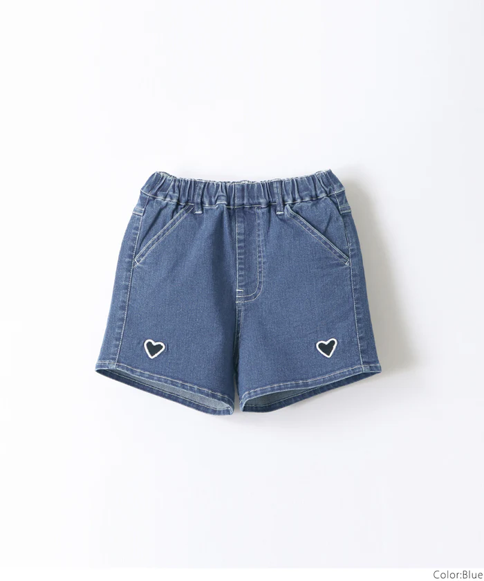 デニムハートショートパンツ キッズ メール便不可 - Image 13