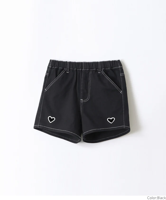 デニムハートショートパンツ キッズ メール便不可 - Image 14