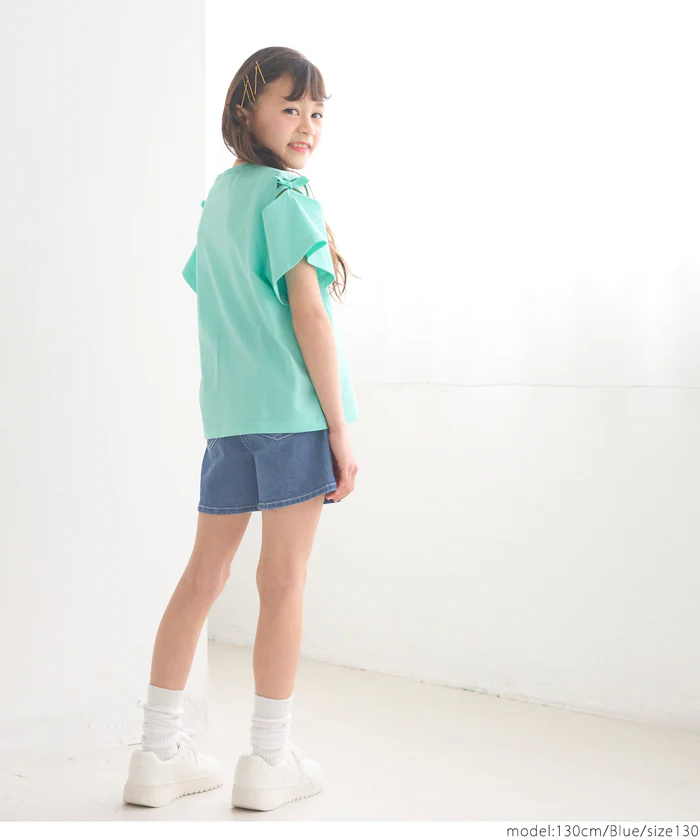 デニムハートショートパンツ キッズ メール便不可 - Image 4