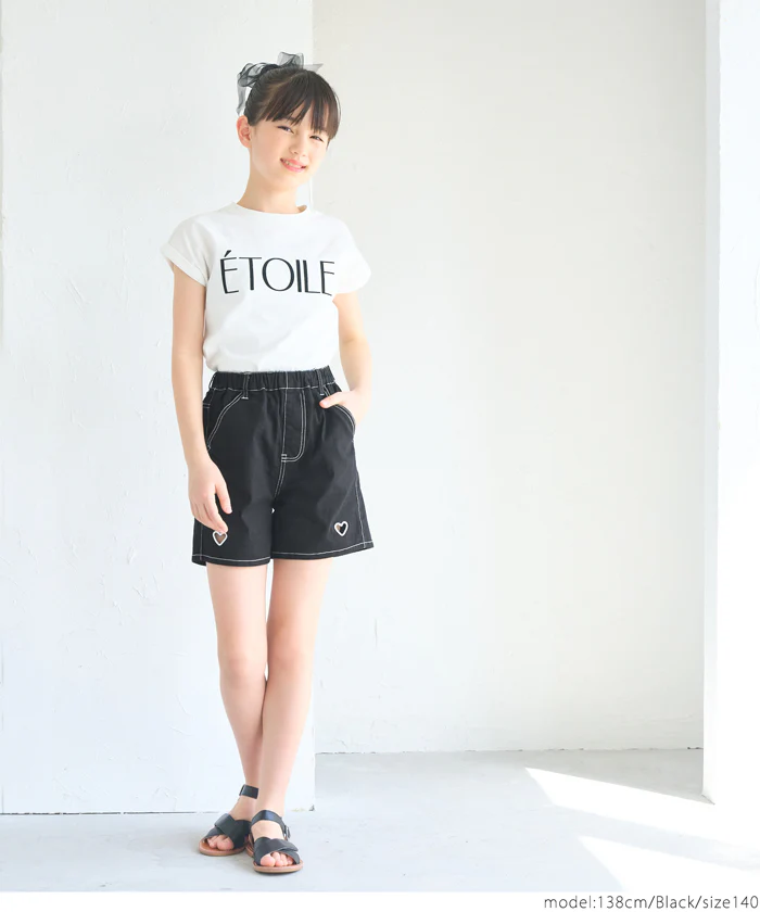 デニムハートショートパンツ キッズ メール便不可 - Image 7