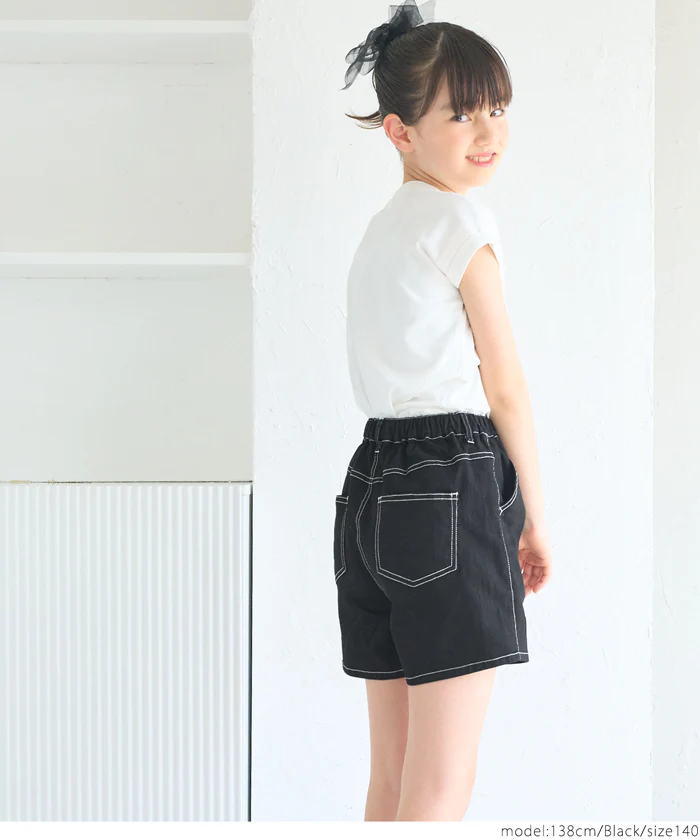 デニムハートショートパンツ キッズ メール便不可 - Image 8