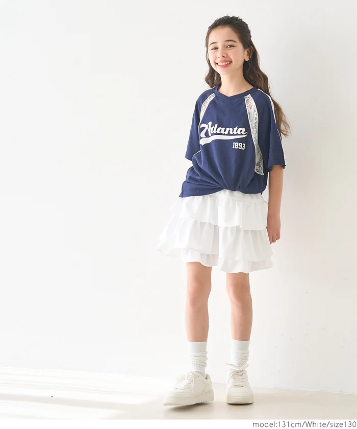 セール★1690円→990円 ティアードスカート キッズ メール便不可 - Image 2