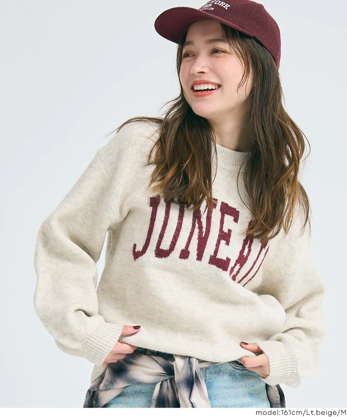 セール★2490円→1490円 アソートロゴニットトップス レディース メール便不可 - Image 16