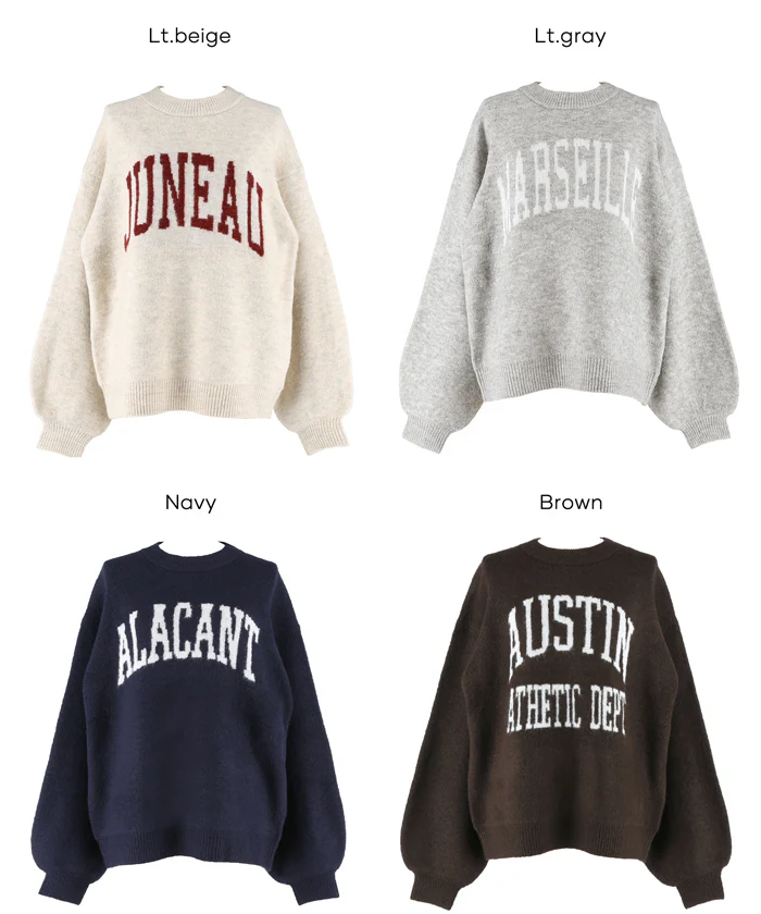 セール★2490円→1490円 アソートロゴニットトップス レディース メール便不可 - Image 22