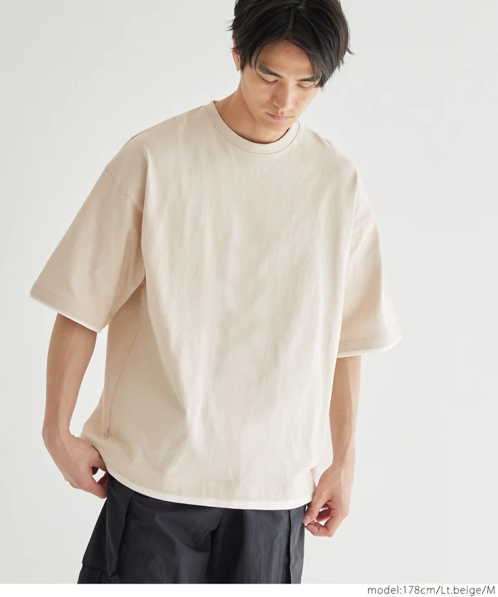 セール★1690円→990円 ヘビーウェイトレイヤード風Tシャツ メンズ メール便不可 coca コカ - Image 10