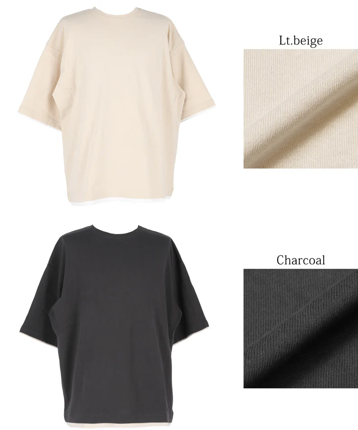セール★1690円→990円 ヘビーウェイトレイヤード風Tシャツ メンズ メール便不可 coca コカ - Image 15