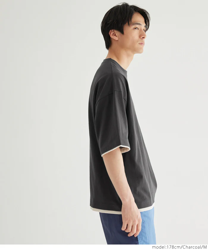 セール★1690円→990円 ヘビーウェイトレイヤード風Tシャツ メンズ メール便不可 coca コカ - Image 7