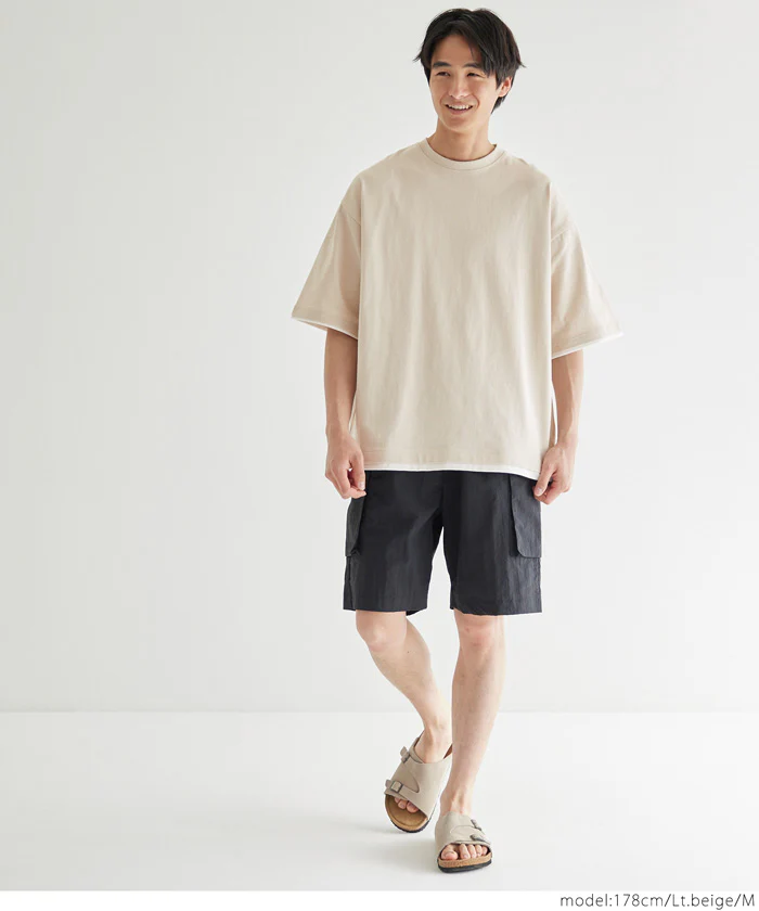 セール★1690円→990円 ヘビーウェイトレイヤード風Tシャツ メンズ メール便不可 coca コカ - Image 9
