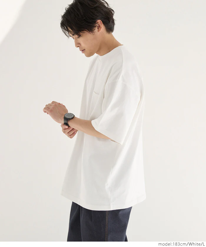 ヘビーウェイトロングビッグTシャツ メンズ レディース メール便不可 - Image 5