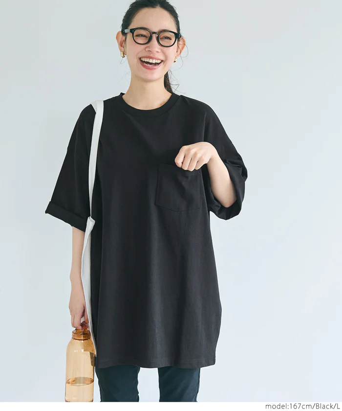 ヘビーウェイトロングビッグTシャツ メンズ レディース メール便不可 - Image 9