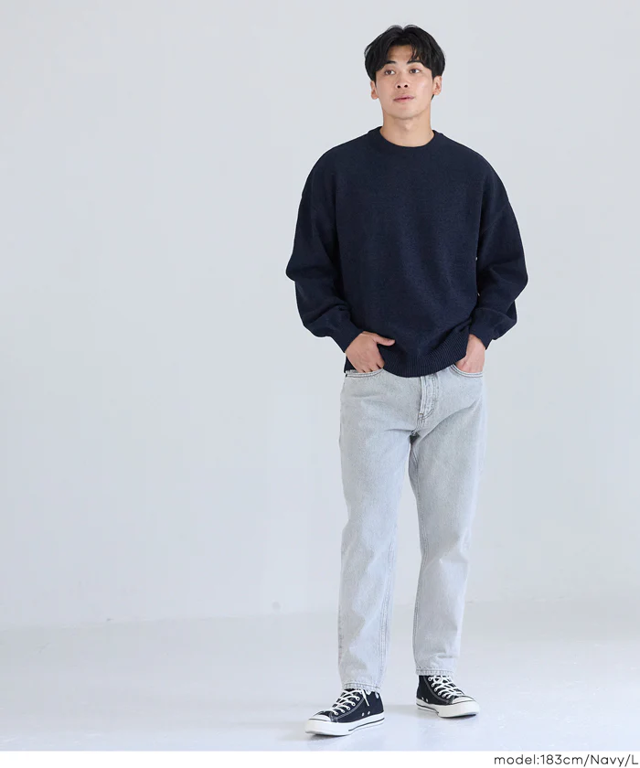 セール★2690円→1990円 マットモールクルーネックニット メンズ メール便不可 - Image 10