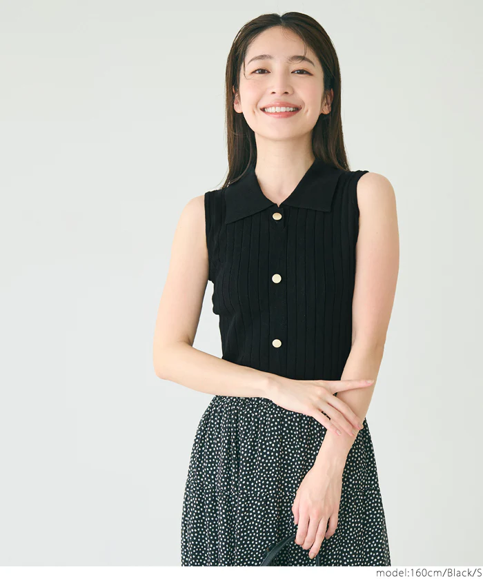 ワイドリブノースリーブポロ レディース メール便可 coca コカ - Image 5