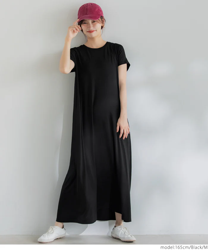 とろみマキシワンピース レディース メール便不可 - Image 9