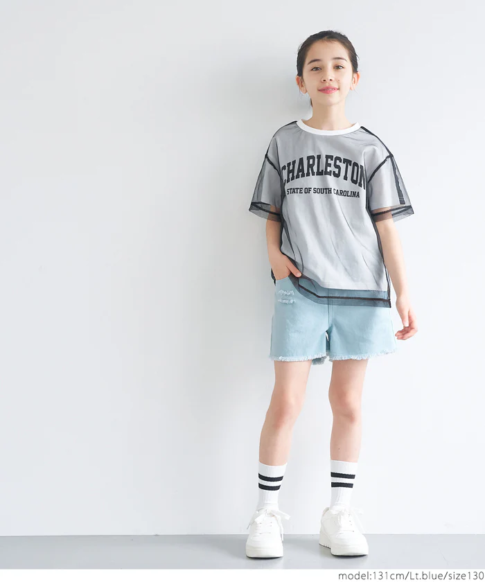 ダメージショートパンツ キッズ メール便不可 - Image 2