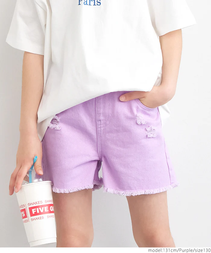 ダメージショートパンツ キッズ メール便不可 - Image 9