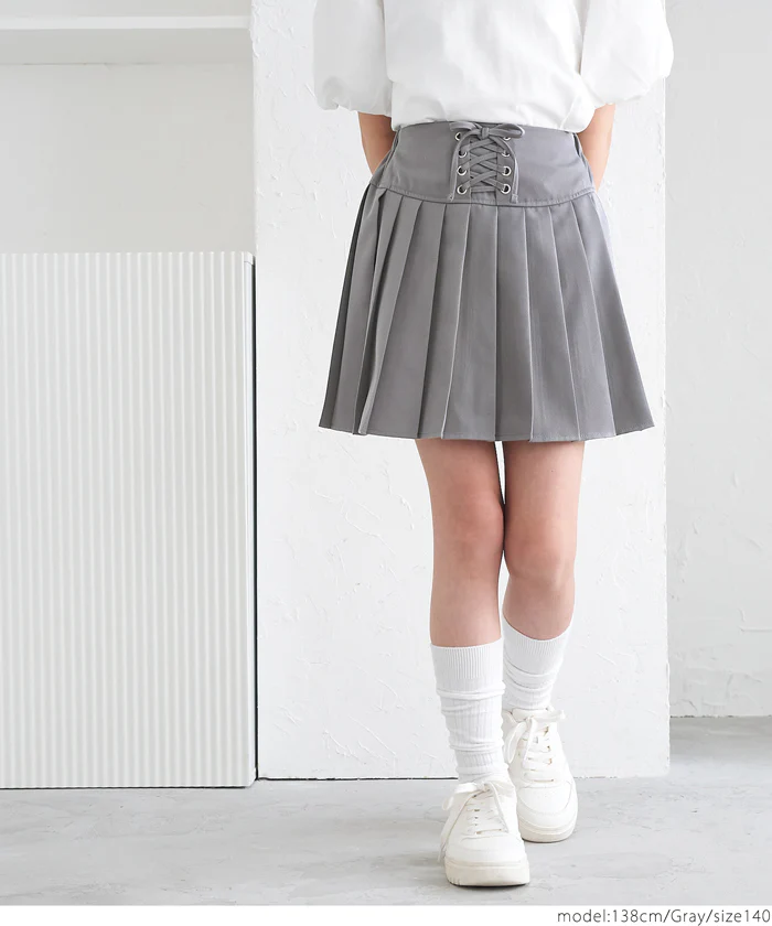 レースアッププリーツスカート キッズ メール便不可 - Image 10