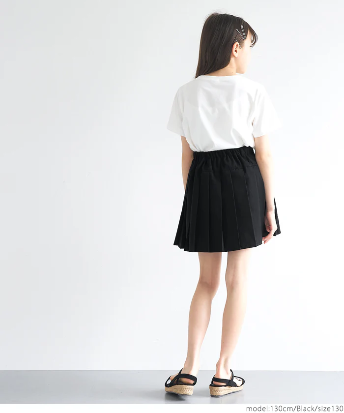 レースアッププリーツスカート キッズ メール便不可 - Image 5