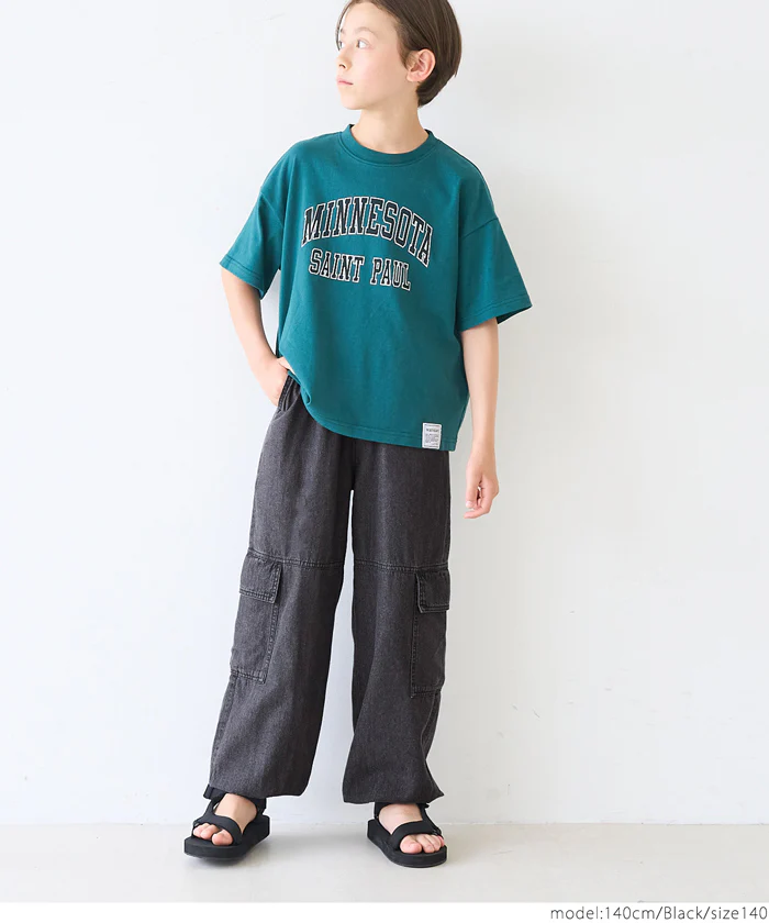 セール★1990円→990円ライトデニムカーゴパンツ キッズ メール便不可 - Image 13