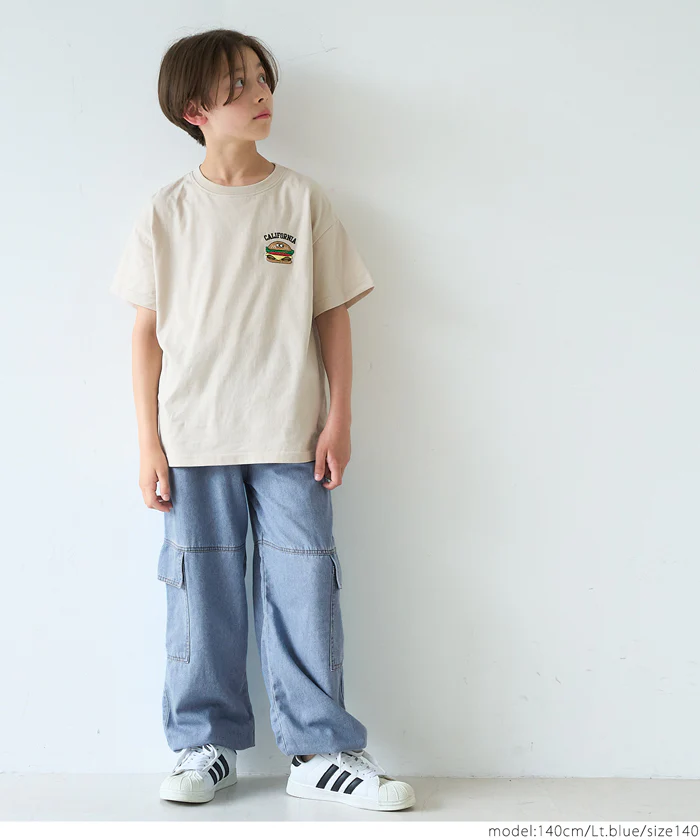 セール★1990円→990円ライトデニムカーゴパンツ キッズ メール便不可 - Image 5