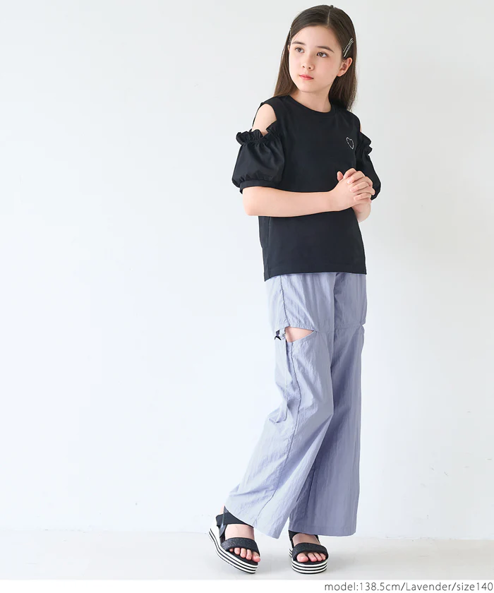 セール★1990円→990円ワッシャーナイロンスリットベルトパンツ キッズ メール便不可 - Image 10