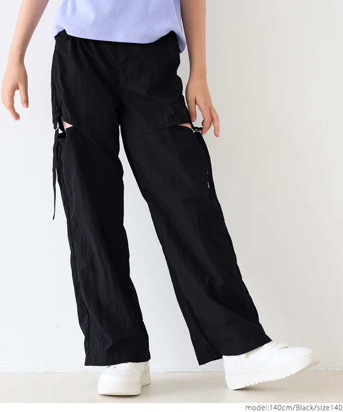 セール★1990円→990円ワッシャーナイロンスリットベルトパンツ キッズ メール便不可 - Image 5