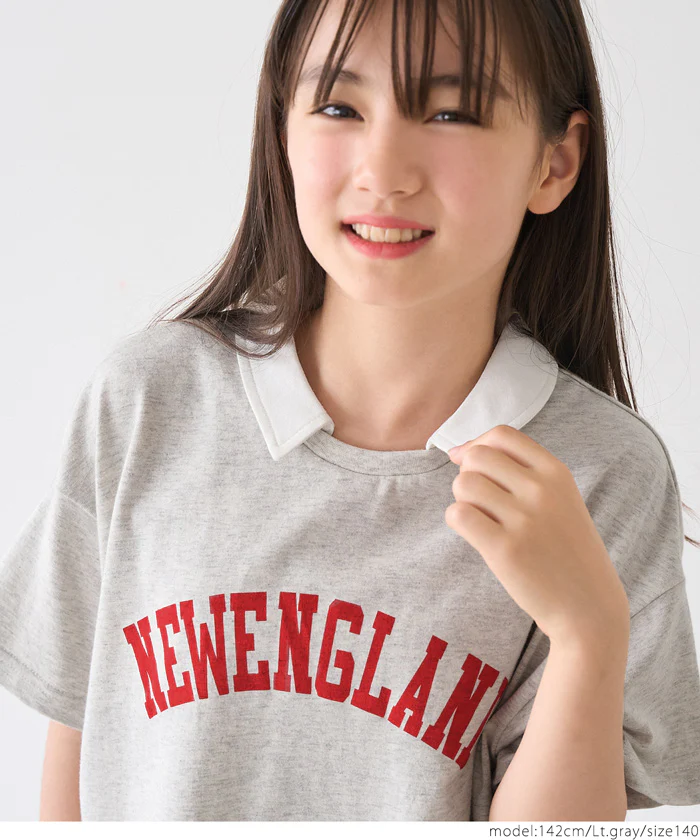 セール★1290円→990円ポロカラープリントトップス キッズ メール便不可 - Image 7