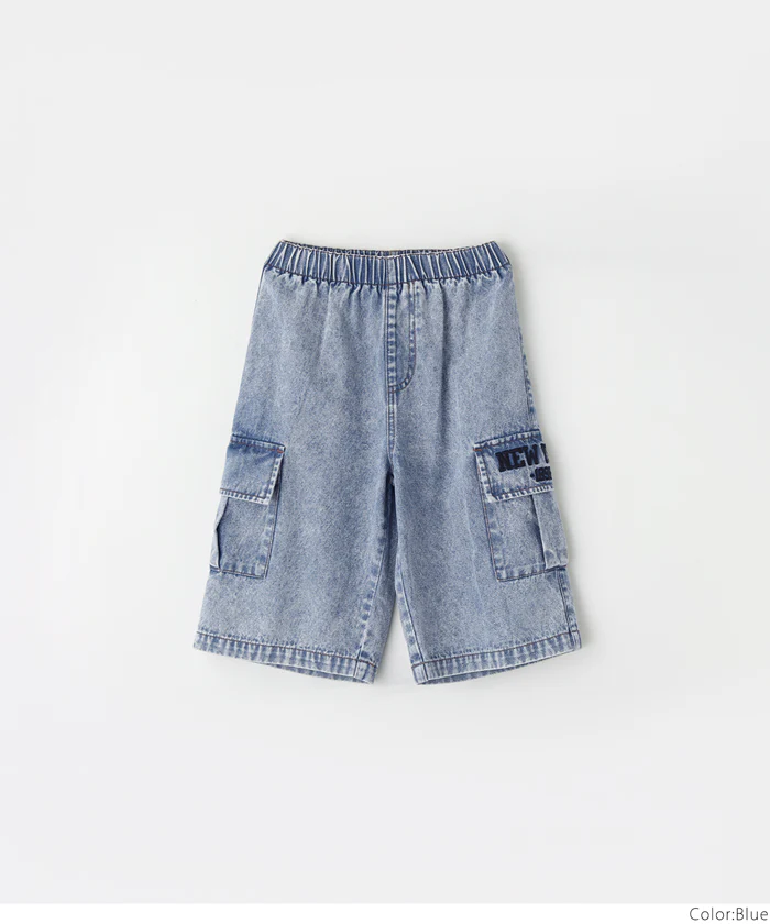 セール★1690円→990円 デニムカーゴハーフパンツ キッズ メール便不可 - Image 10