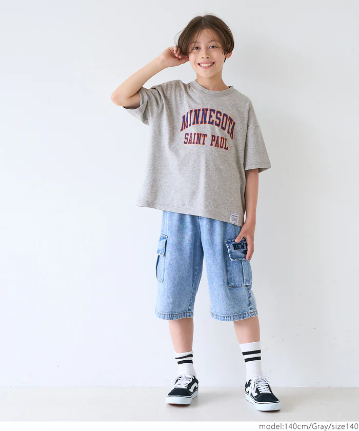 セール★990円→790円 ロゴネームプリントTシャツ キッズ メール便不可 - Image 2