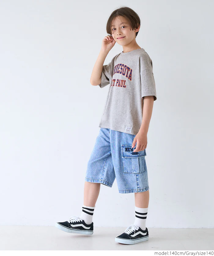 セール★990円→790円 ロゴネームプリントTシャツ キッズ メール便不可 - Image 4