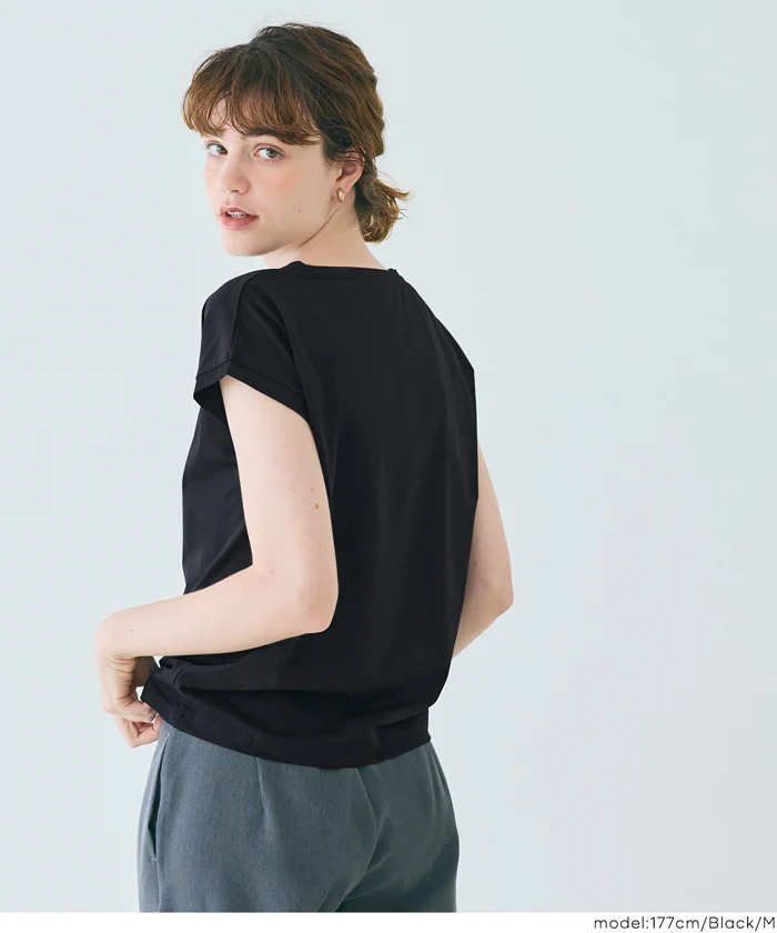 リサイクルポリエステルフレンチスリーブTシャツ レディース メール便不可 - Image 13