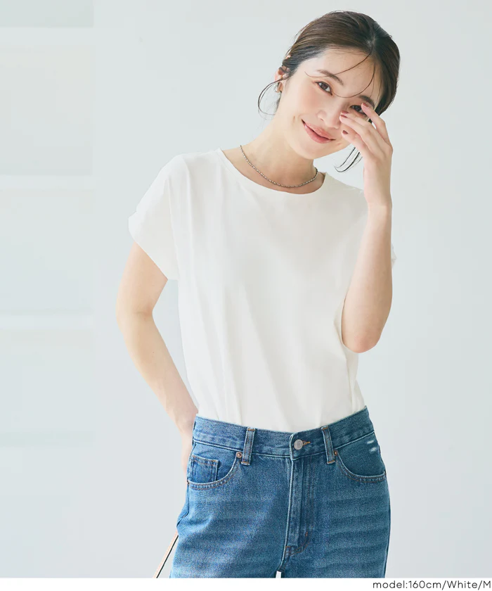 リサイクルポリエステルフレンチスリーブTシャツ レディース メール便不可 - Image 4