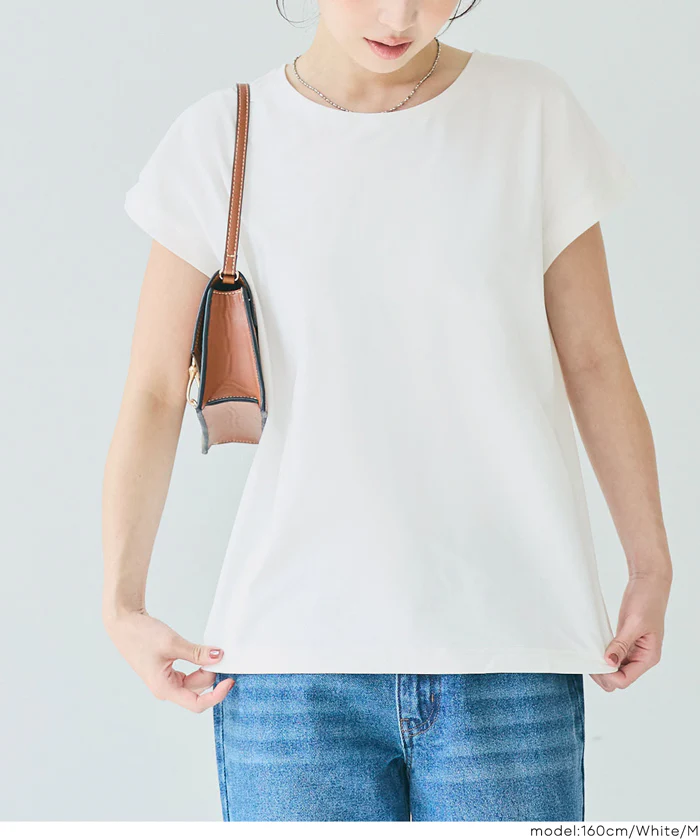 リサイクルポリエステルフレンチスリーブTシャツ レディース メール便不可 - Image 6