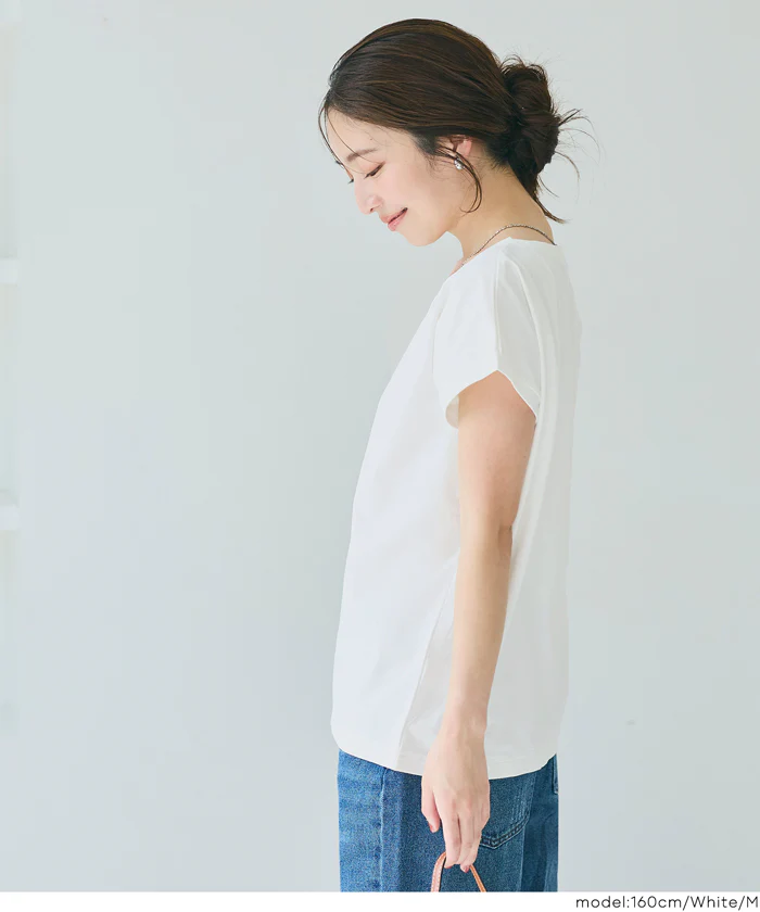 リサイクルポリエステルフレンチスリーブTシャツ レディース メール便不可 - Image 7