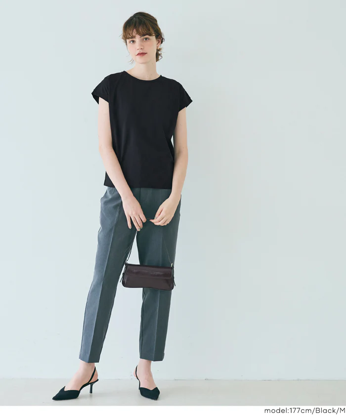 リサイクルポリエステルフレンチスリーブTシャツ レディース メール便不可 - Image 9