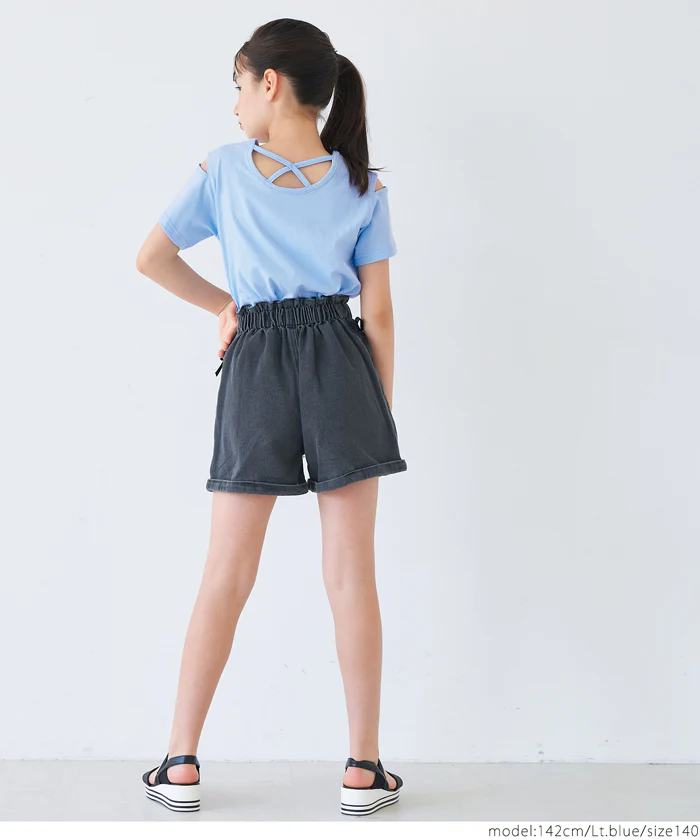 セール★990円→790円 肩あきバッククロスTシャツ キッズ メール便可 - Image 10