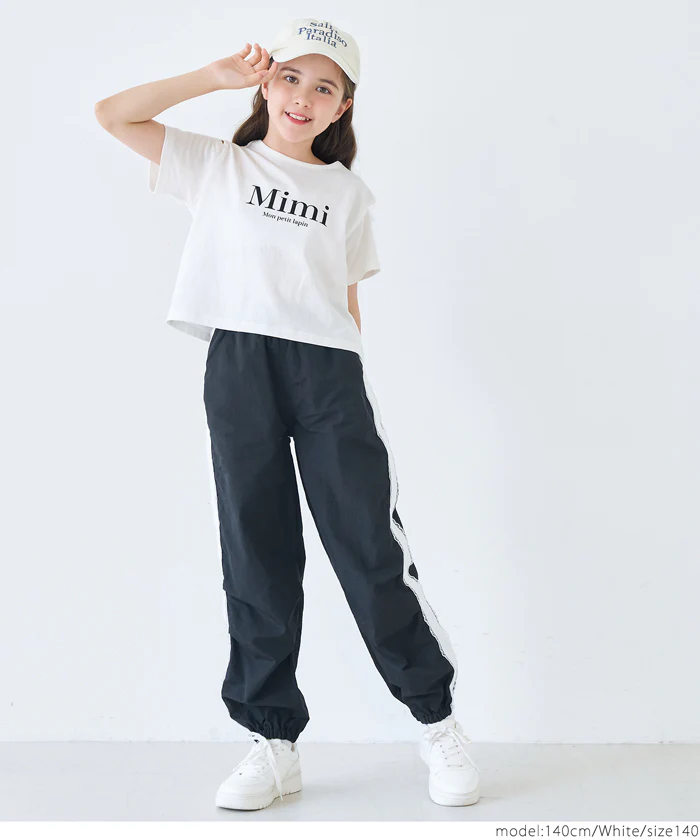 セール★990円→790円 肩あきバッククロスTシャツ キッズ メール便可 - Image 2