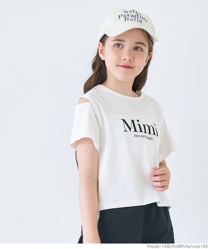 セール★990円→790円 肩あきバッククロスTシャツ キッズ メール便可 - Image 3