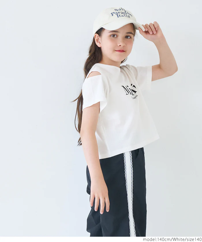 セール★990円→790円 肩あきバッククロスTシャツ キッズ メール便可 - Image 7