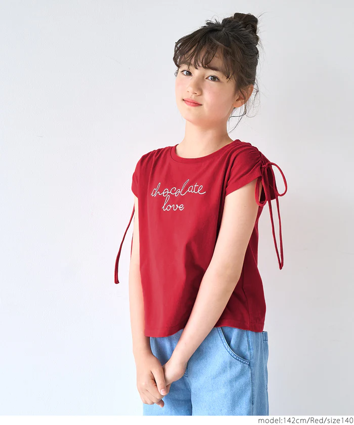 肩リボントップス キッズ メール便可 - Image 12