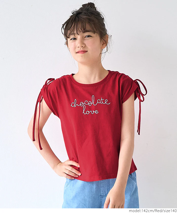 肩リボントップス キッズ メール便可 - Image 8