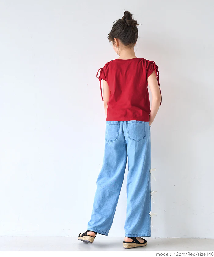肩リボントップス キッズ メール便可 - Image 9