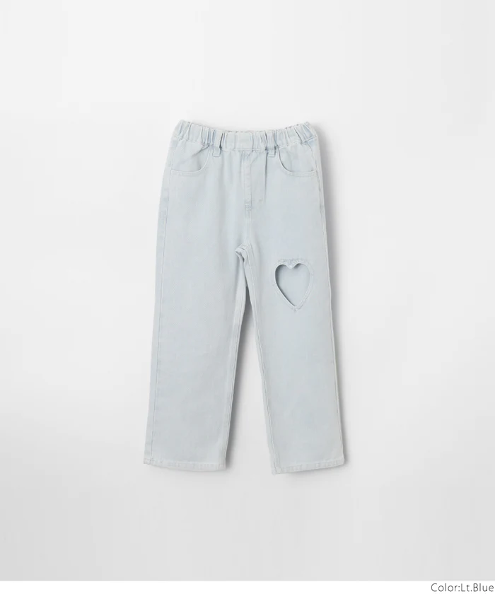 デニムハートデザインパンツ キッズ メール便不可 - Image 15