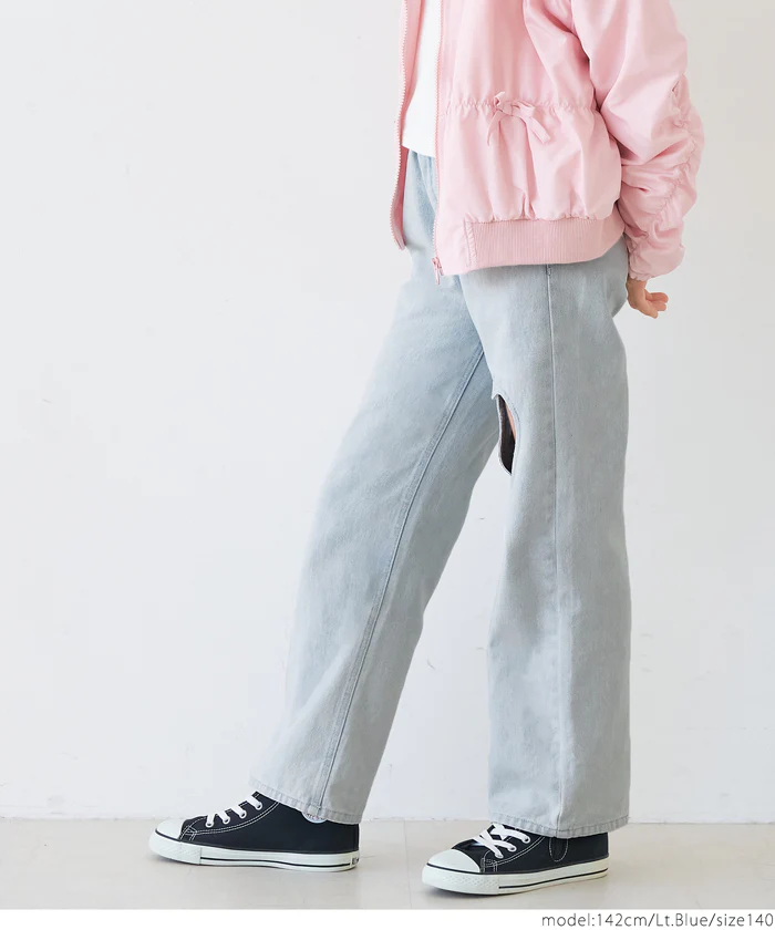 デニムハートデザインパンツ キッズ メール便不可 - Image 7