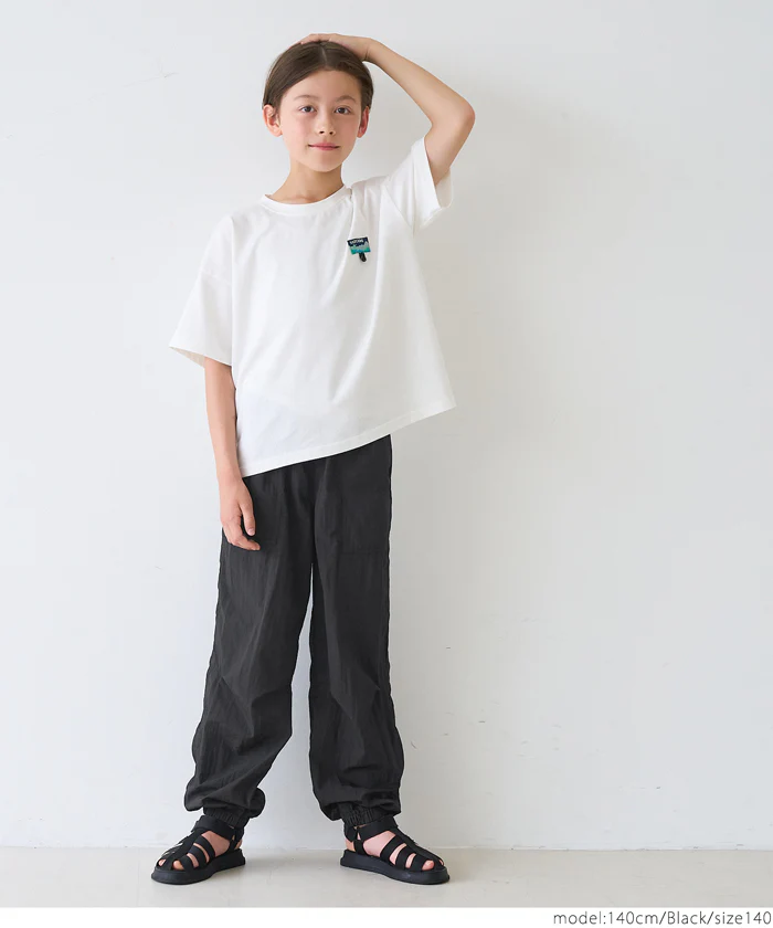 セール★1990円→1290円 ナイロンフェイクベルトパンツ キッズ メール便不可 - Image 6